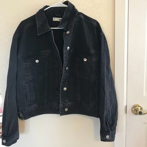Top shop moto black jean jacket